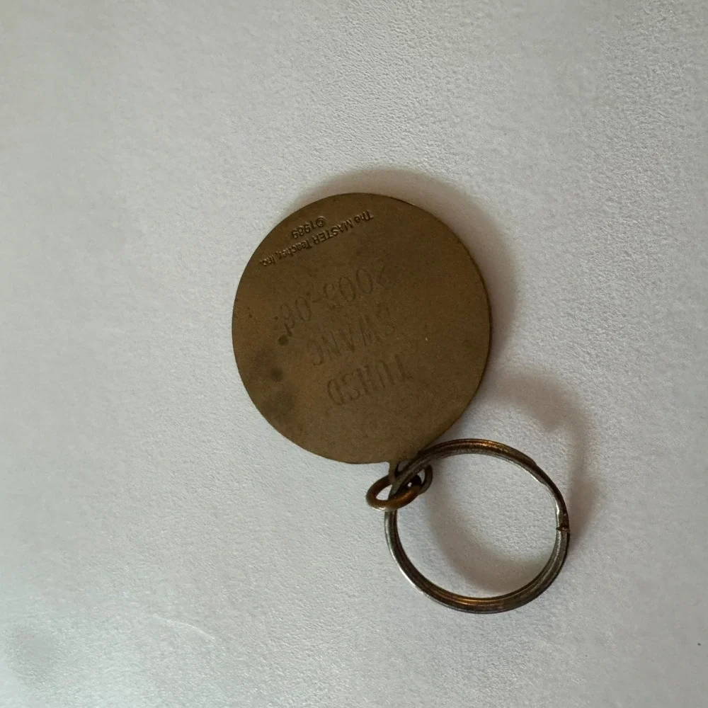 Compass Keychain Key Ring with Engraved Back from the MASTER Teacher 2005-06‎